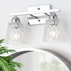 Mecgirn Stainless Steel Bathroom Vanity Light Over Mirror, 2 Light