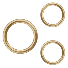 Curtain Upholstery Rings Brass Plated 13 mm Roman Blind Curtain Rings O Shaped Blind Roman Rings Brass Plate Rings for DIY Roman Curtains Rings Pack of 100.