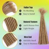 Coriario 12 Inch Natural Locs Extensions Human Hair 30 Strands
