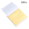SEWACC Shiny Foil Craft Decoration 50pcs Nail Foil 8x8.5cm Leaf