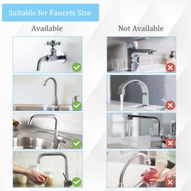 Sunenlyst Sink Spray Rubber Hose, Sink Hose Attachment for Faucet Portable Sink Hose Faucet Sprayer, Shampoo Sprayer for Dog, Pets, Bathing Baby, Washing Hair, Rinsing Vegetables (For sink)