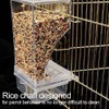 HUSHUI Finch Bird Feeder Splash-proof Bird Feeder Bird Cage Accessories