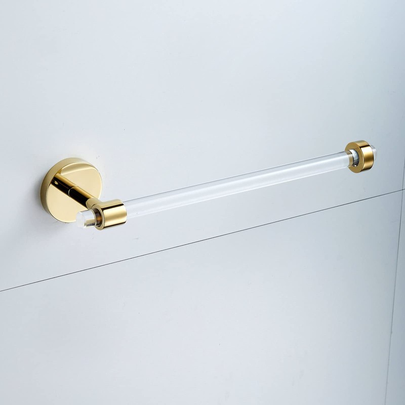 Bathroom Accessories Set Acrylic Gold - Towel Bar Rack Toilet