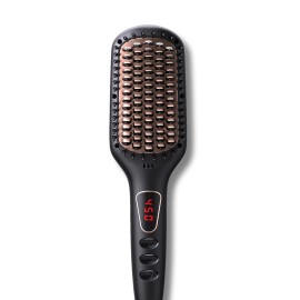 MEGAWISE Black Hair Straightener Brush 2023 MCH Technology 450F Fast Smooth Frizz Free