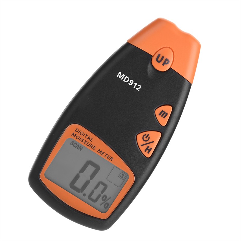 MD912 Digital LCD 2/4 Pin Wood Moisture Meter Detector Timber