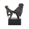 Deco 79 Polystone Hands Sculpture, 9" x 4" x 10",