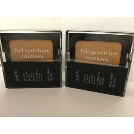 COVERGIRL LOT OF 2 Covergirl Matte Ambition All Day Powder Foundation, Light-Medium golden