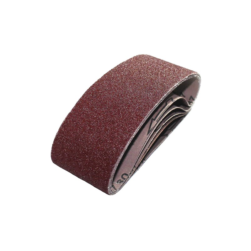10 x Sanding Belts 120 Grit 7.5 x 53.3 cm