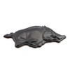 2pcs 3D Running Wild Pig Boar Warthog Hog Metal Emblem