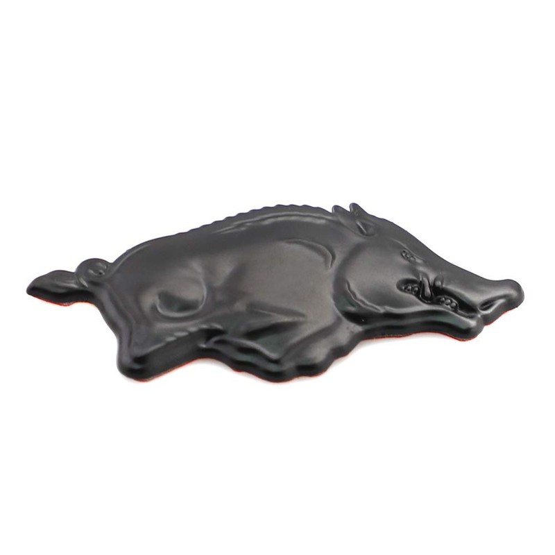 2pcs 3D Running Wild Pig Boar Warthog Hog Metal Emblem
