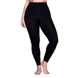 KQUZO Women's High Waisted Tummy Control Compression Leggings Shapewear (Black, XL)