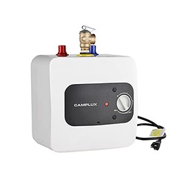 Camplux Mini Tank Electric Water Heater 1.3 Gallons Hot Water Heaters 120V, Under Sink Water Heater with Cord Plug 1.44kW