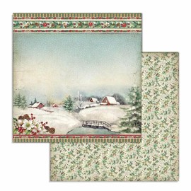 STAMPERIA INTL, KFT (3PL) Stamperia-Scrapbooking Pad-Double Face-Classic Christmas, Multicoloured, 15.24x15.26