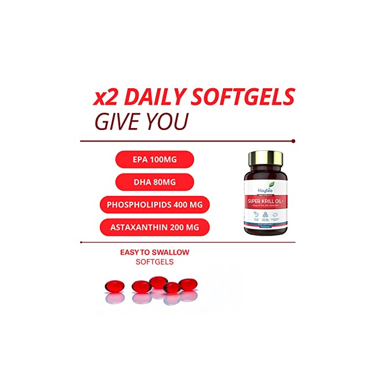 Krill Oil Capsules High Strength - Organic Joint Care Pain