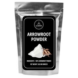 Naturevibe Botanicals Arrowroot Powder, 5lbs | Gluten-Free and Non-GMO | Used in cooking | Used for coating (80 ounces)