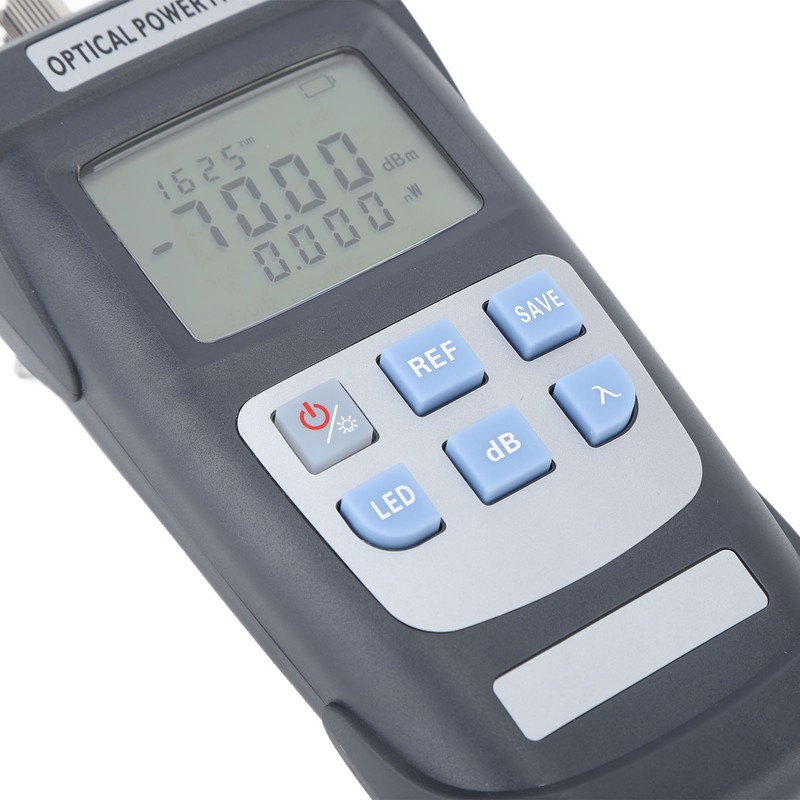 Optical Fiber Power Meter ‑50 To +26dbm 10 Wavelengths 2.5mm