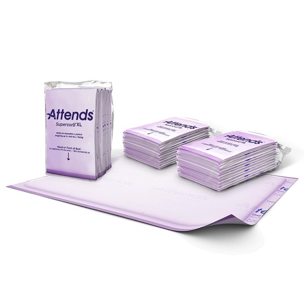 Attends Supersorb XL Underpad Heavy Absorbency 36 X 51 Inch