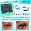Lash Clusters 240pcs Eyelashes Cluster Individual Wispy Lashes Thin Band