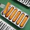 Stainless Steel Sausage Mold, 6 Cavity Hot Dog Mould with
