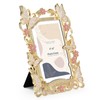 FIHOO 4x6 inch Picture Frame Butterfly Design Spring Style Metal