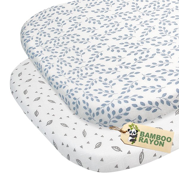 Muslin Bassinet Sheets for Baby Girl Boy, Boho Baby Bassinet