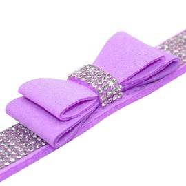 haoyueer Dog Collar With Rhinestones, Soft Suede Leather, Sparkling Collar For Cats And Dogs