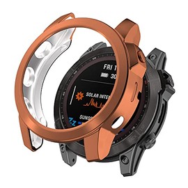 Feysentoe Case with TPU Compatible with Garmin Fenix 7 Protective Case (Rose Gold)