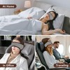 Soundproof Sleep Earmuff Headband, Sleeping Noise Cancelling Ear Wrap Ear