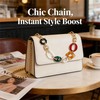 jojofuny Detachable Handbag Chain 14.56 in Acrylic Bag Chain Strap