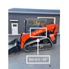 KUBOTA 24” WHITE LOGO VINYL DECAL STICKER - SET 2