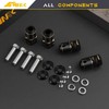 NMNRC Brass +15MM Wide Extension Length 20mm Wheel Hex Hub