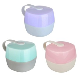 Xrten Pack of 3 Dummy Box, Dummy Storage Boxes, Dustproof, Baby Dummy Box, Travel, Portable Dummy Holder Box