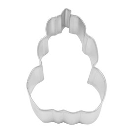 R & M International 8024 Stacked Pumpkin Shaped Tinplated Steel Cookie Cutter, 4", Gift Tag Carded
