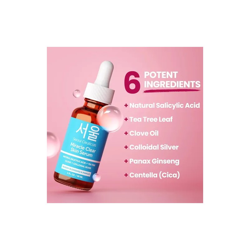 Sérum Coreano Para El Acné De Seoulceuticals, Tratamiento Pa