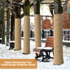 UCandy 4PCS Natural Jute Burlap Tree Protector Wraps, 4.7" x