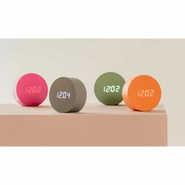 Karlsson [DL] Alarm Clock Spry Round LED Bright Orange