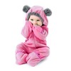Fleece Baby Bunting Bodysuit – Infant One Piece Kids Hooded