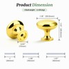 Knobonly 10 Pack Cabinet Knobs, Gold Knobs for Drawers, Solid