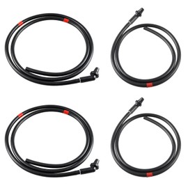 HIMARKLIF 2Pcs Front + 2Pcs Rear Sunroof Drain Tubes, Sun Roof Water Drain Pipes Hoses Compatible with Land Rover LR3 4.0L 4.4L 2005-2009 / LR4 3.0L 5.0L 2010-2015 Replace#:EEH500100 EEH500110