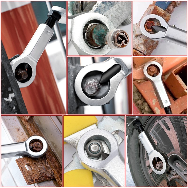 12 Piece Nut Breaker Set, Rusted Damaged Bolt Screw Removal,