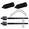 TRQ Front Steering Kit Steering Rack & Pinion Bellow Tie