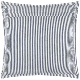 Yard Hayle Cotton Outdoor Cushion Cover – Reversible Striped Garden Cover Only (Navy - Cushion Cover Only, 50 x 50 cm)