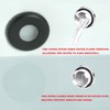 2-Pack Brass Sink Overflow Cover Ring, Round Bathroom Basin Overflow