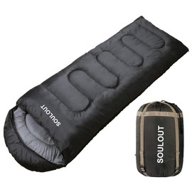 3-4 Season Sleeping Bag for Adults & Kids, Lightweight Warm Cold Weather Camping Bag with Waterproof Compression Sack – Portable for Hiking, Backpacking, Traveling & Outdoor Adventures (Dark Gray)