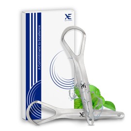 XE 2 Pcs Tongue Scraper Y Shape – Stainless Steel Metal Tongue Scraper for Bad Breath Treatment, Oral Hygiene Tongue Cleaner for Men and Women