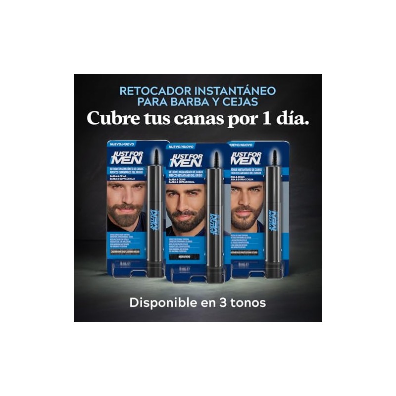 Just For Men Retoque Instantáneo de Canas y Cejas Castaño