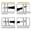 2 Pieces Button Hook，Zip Puller Aid One Hand Buttons Aids