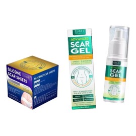 Kit Parche Silicón Rollo Reutilizable Y Gel Para Cicatrices