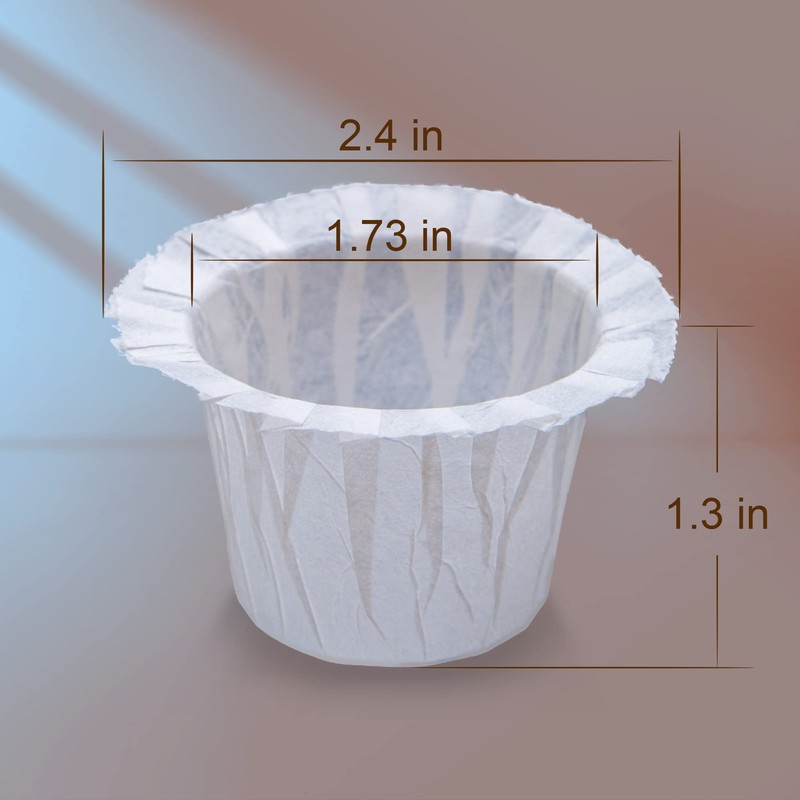 Irmidi Disposable Paper Coffee Filters 200 Count, Compatible with Brewers