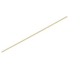 sourcing map Brass Rods 1/8 Inch x 12 Inch Brass Solid Round Rod for Handle Pin DIY Craft Material Pack of 1